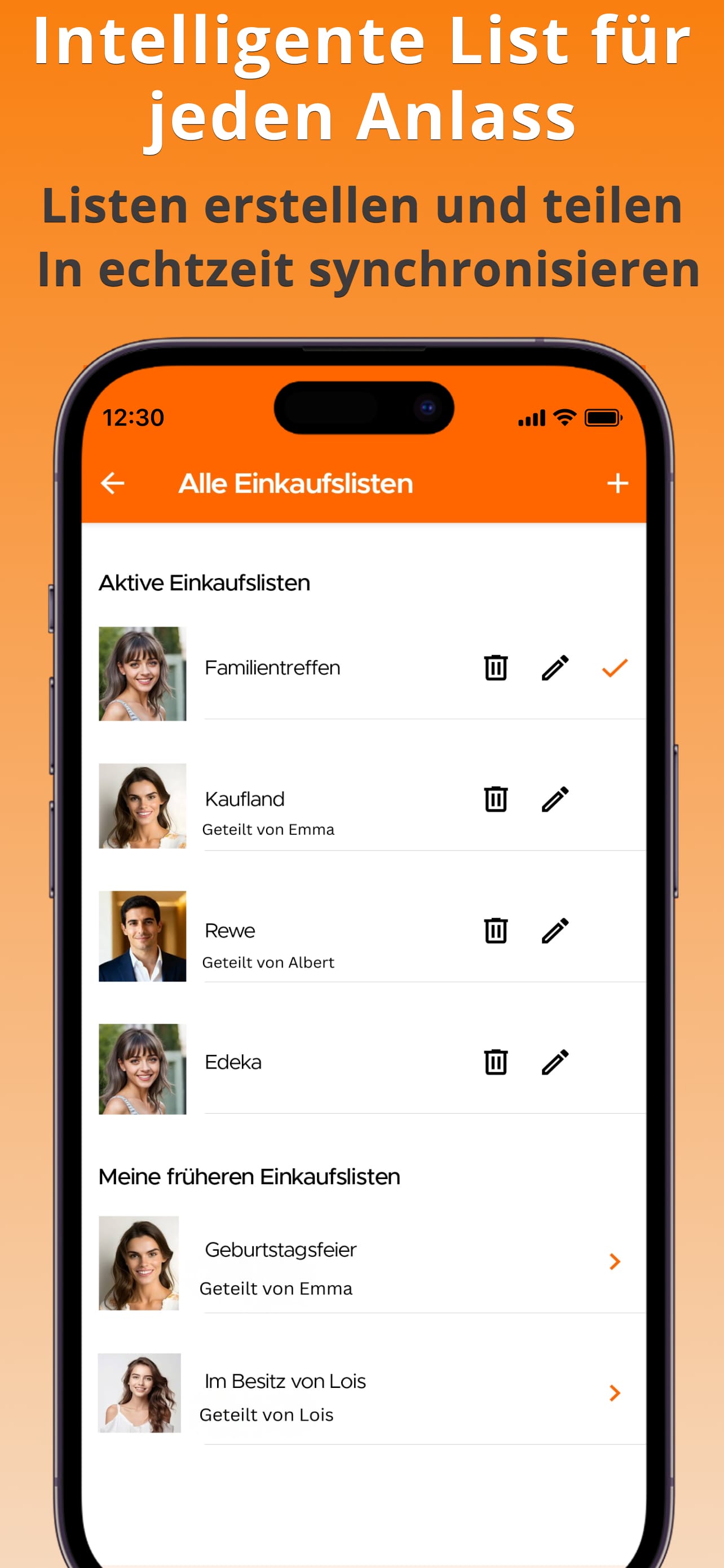 Shopping List Management